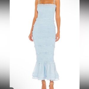 V. Chapman Geranium dress in Cashmere Blue